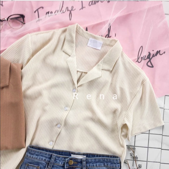 Striped short sleeve shirt - Picture 8 of 8